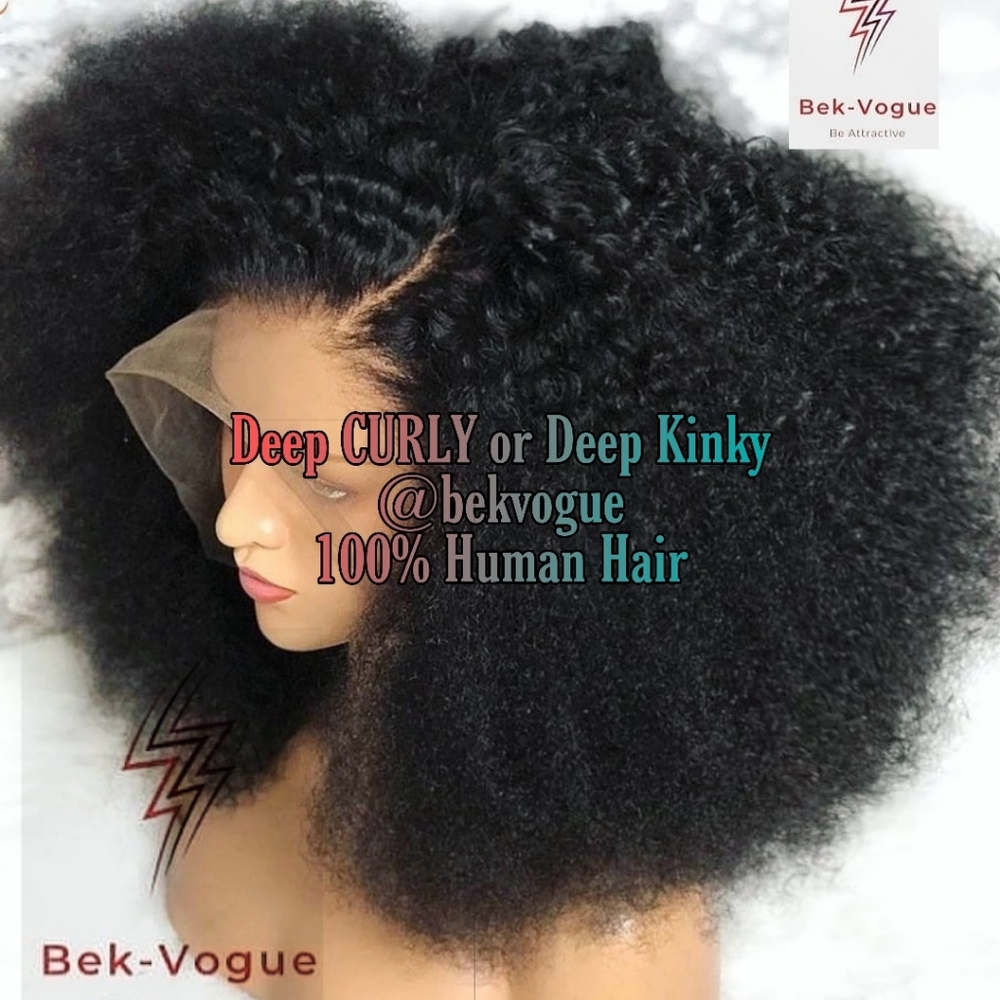 Deep Kinky Human Hair 100 % 20 "